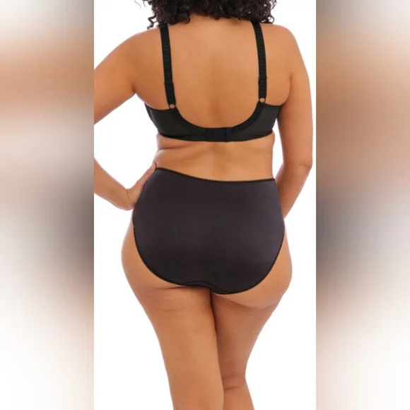 NWT ELOMI CATE UNDERWIRE SEAMED BRA EL4030 BLACK 40K FIRM - Picture 2 of 4